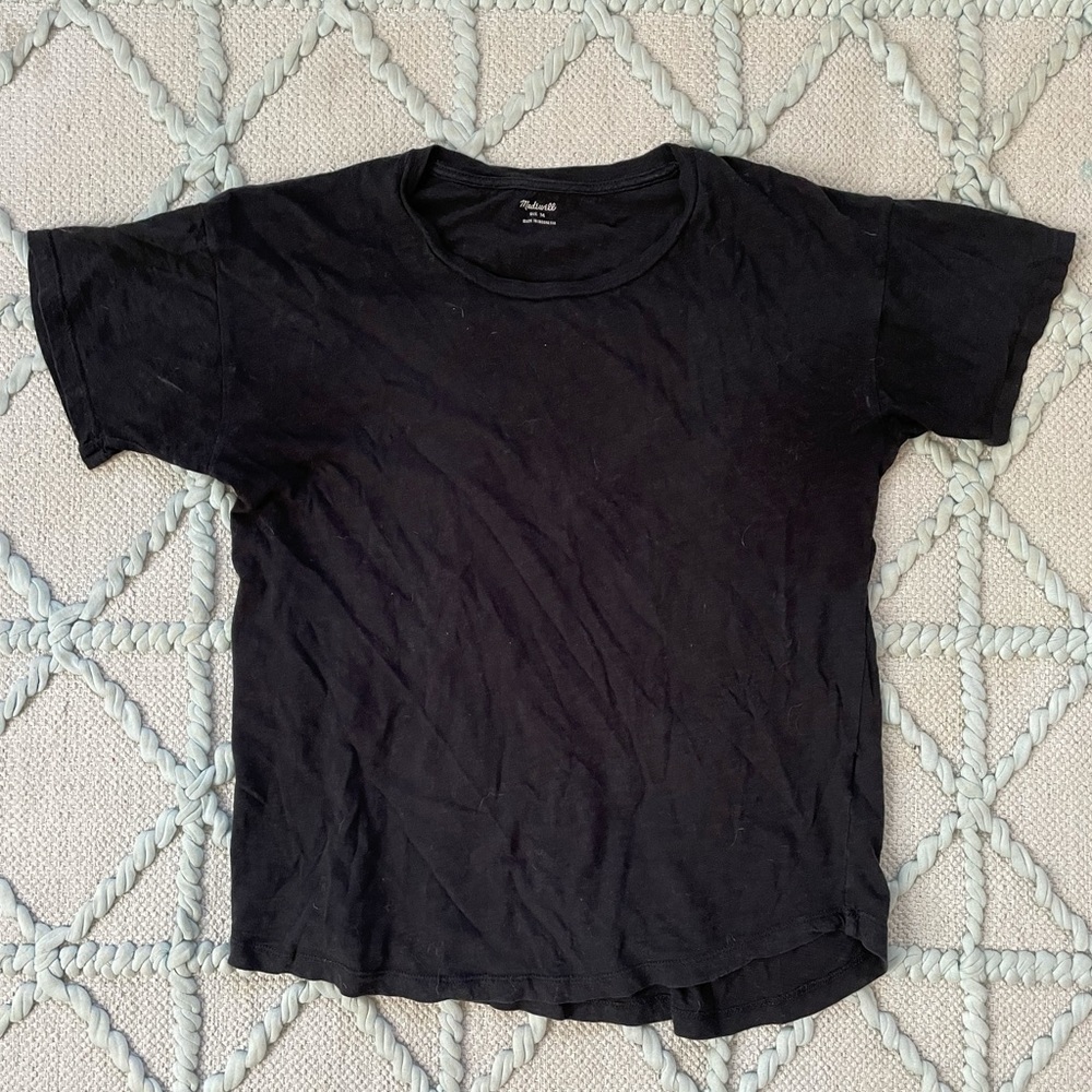 Madewell short sleeved whisper cotton scooped tee